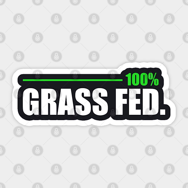 Grass Fed Sticker by Stoney09